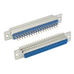 Dip solder straight PCB mount connector DB-37 Female